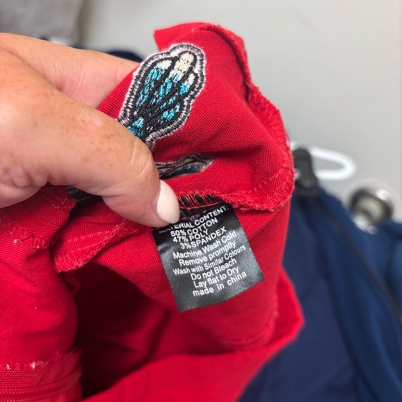 Sourpuss Sugar Pie Red Swallow Capris Leggings - Picture 13 of 13